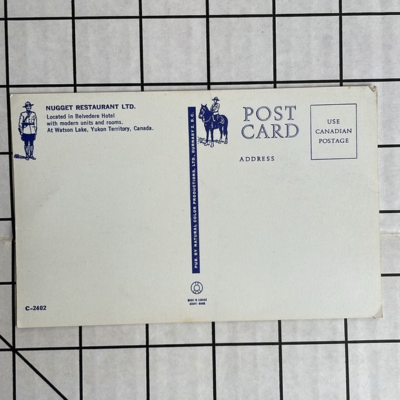 Vintage postcard of the Belvedere Hotel, Watson Lake, Yukon Territory, Canada - Picture 4 of 7